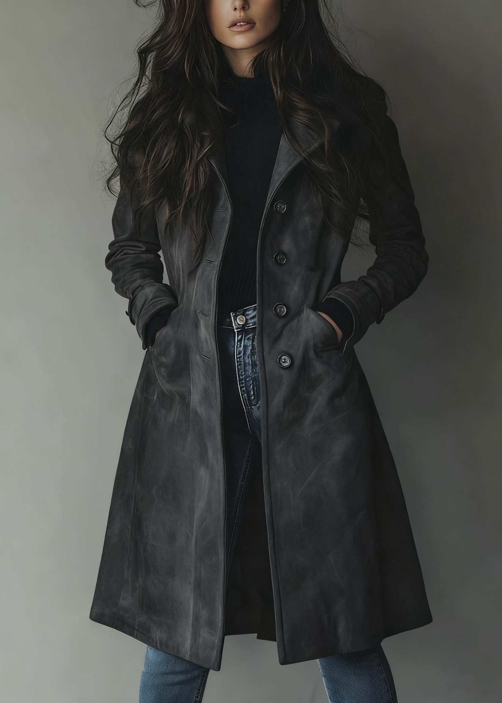 Taylor™ | Trench elegante de ante