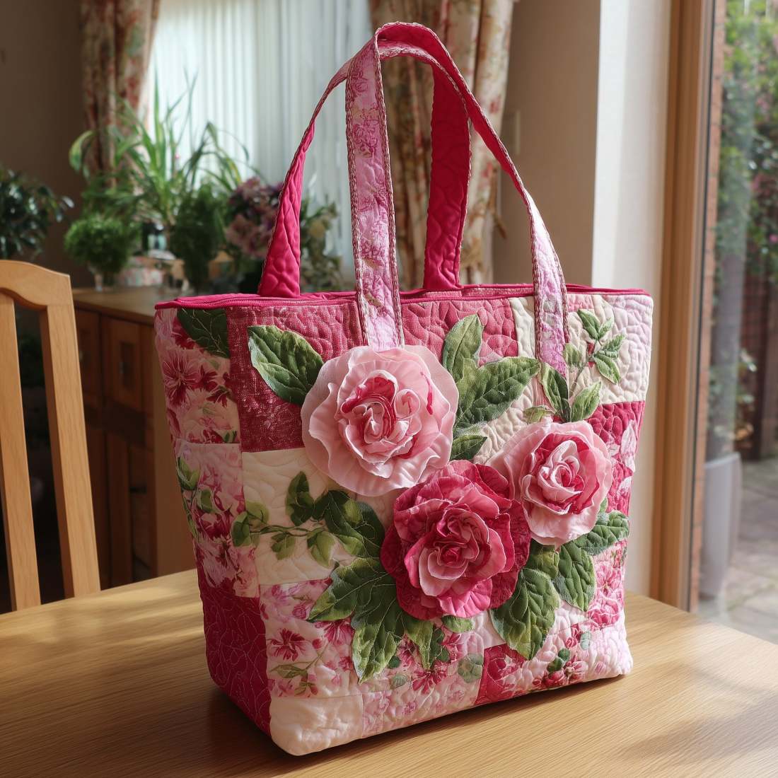 Florina™ | Bolsa Artística con Diseño Floral 3D (Impresión Impactante)