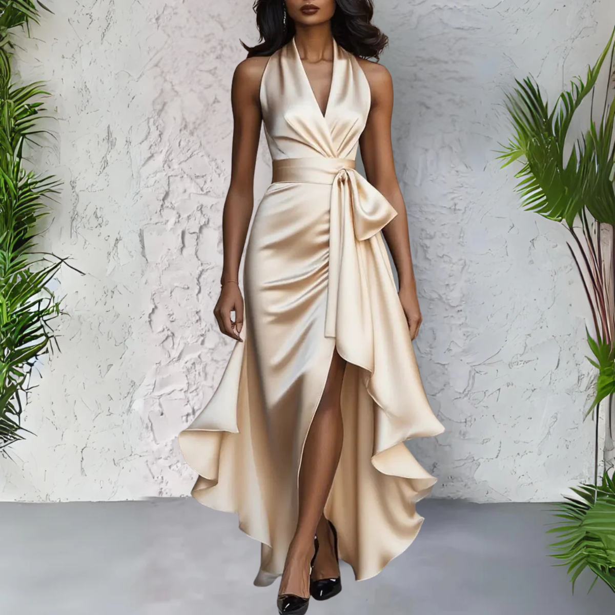 Daphne™ | Elegant Evening Dress with Airy Asymmetrical Line