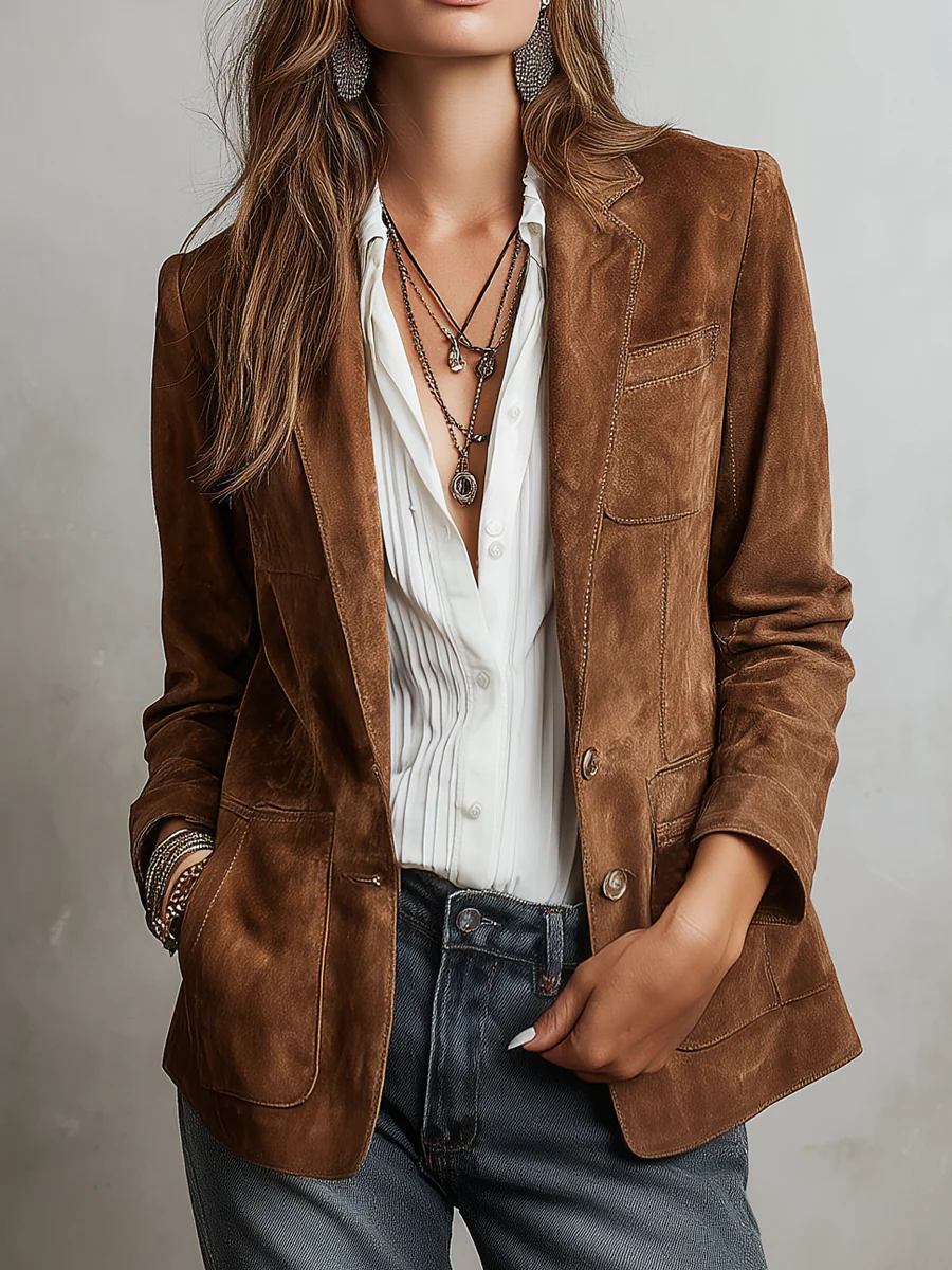 Verona | Vintage Suede-Look Jacket
