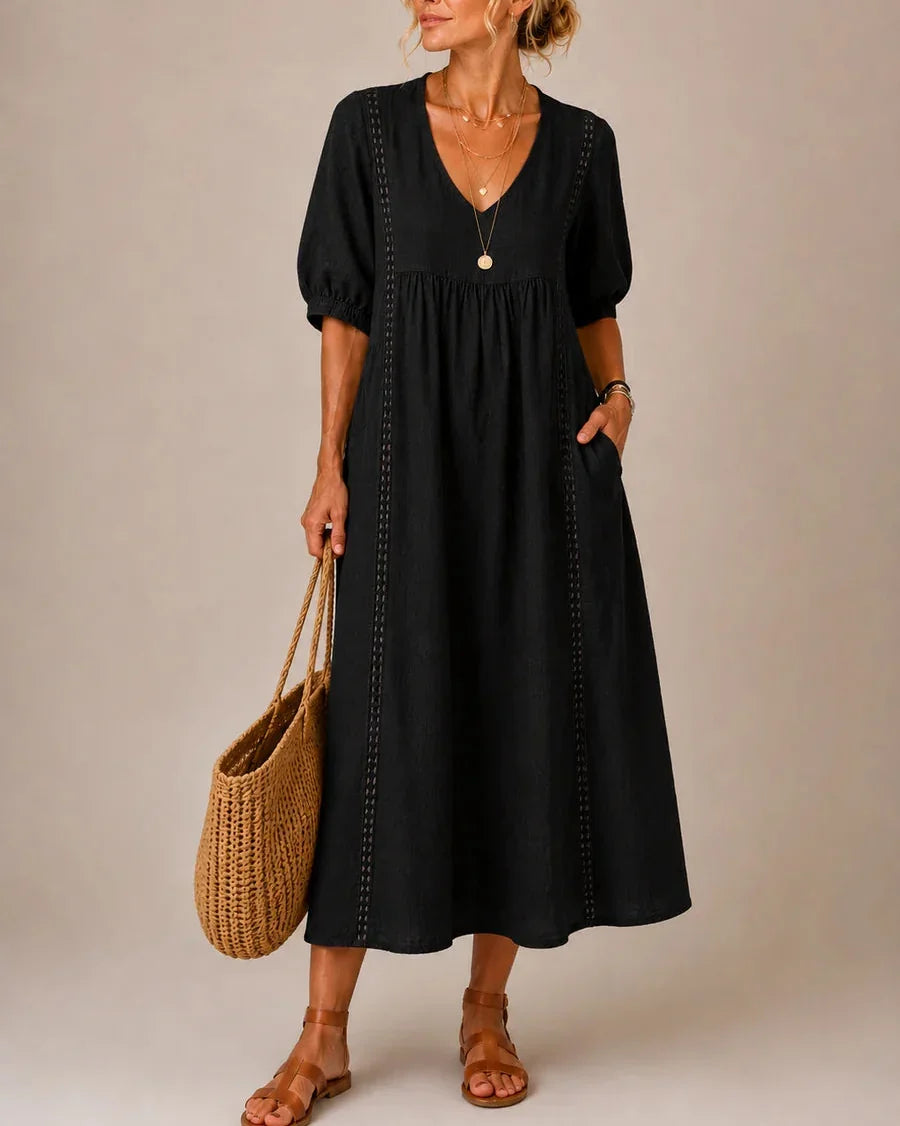 Julie | V-Neck Maxi Dress