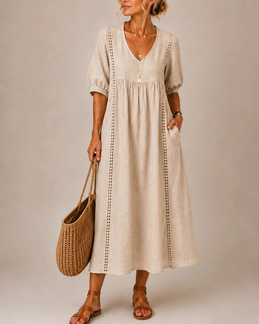 Julie | V-Neck Maxi Dress