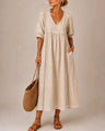 Julie | V-Neck Maxi Dress