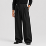 Men's Straight-Leg Pleated Tailored Trousers