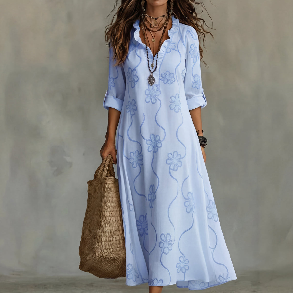 Judith | Elegant Floral Dress