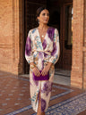 Valeria | Satin Dress with V Cut