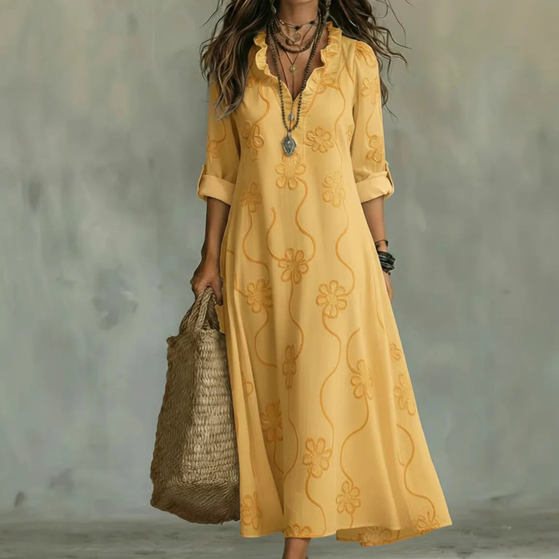 Judith | Elegant Floral Dress