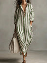 Eleni™ | Striped Airy Dress with Relaxed Elegant Fit