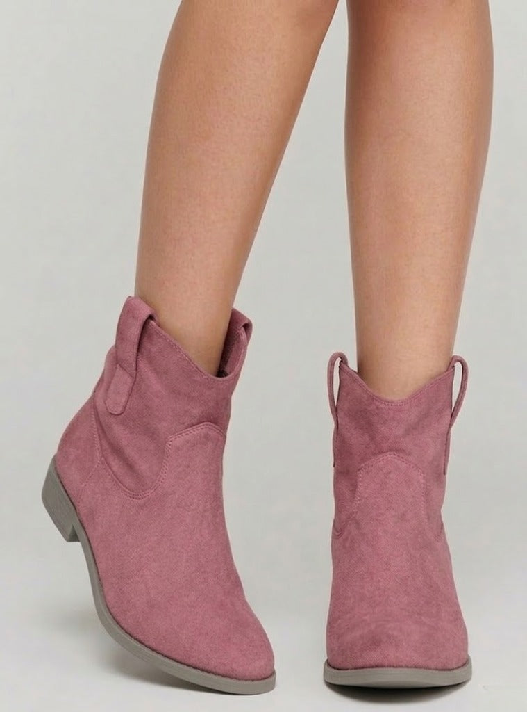 Claire | Chic Suede-Look Ankle Boots
