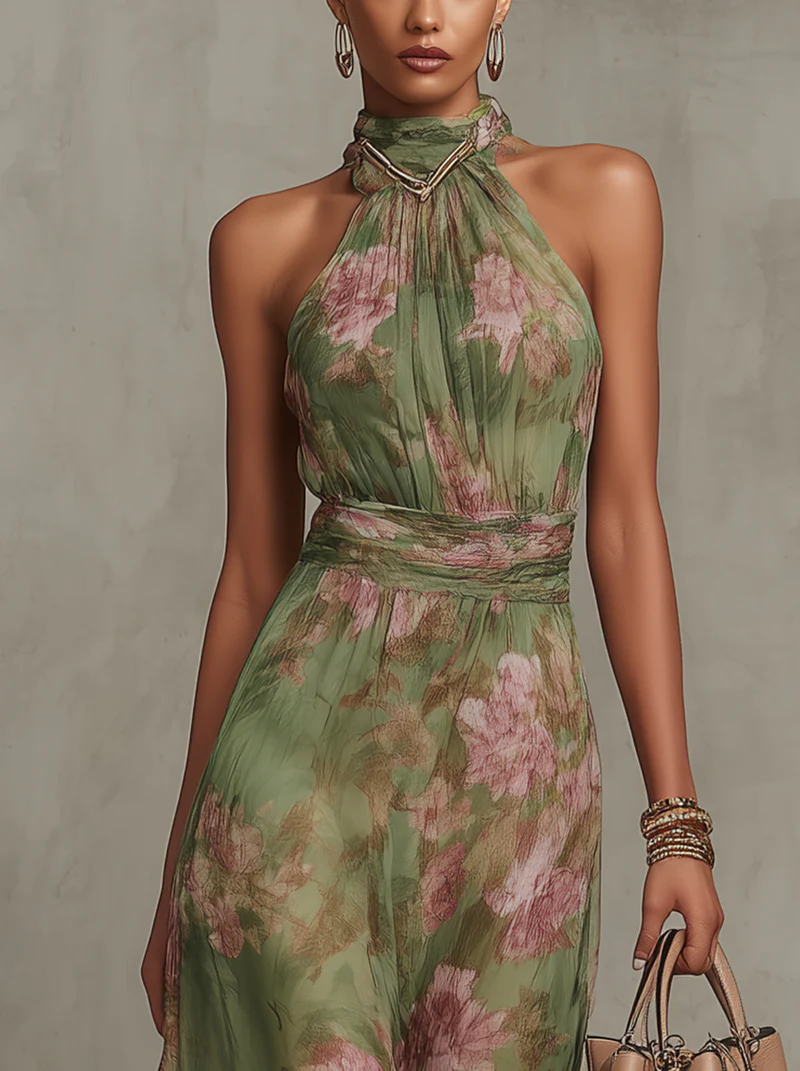 Livia | Maxi Dress with Floral Design