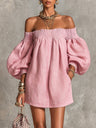 Rosaline | Off-Shoulder Puff-Sleeve Mini Dress