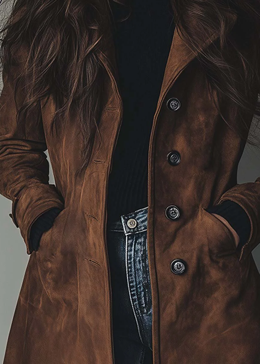 Taylor™ | Trench elegante de ante