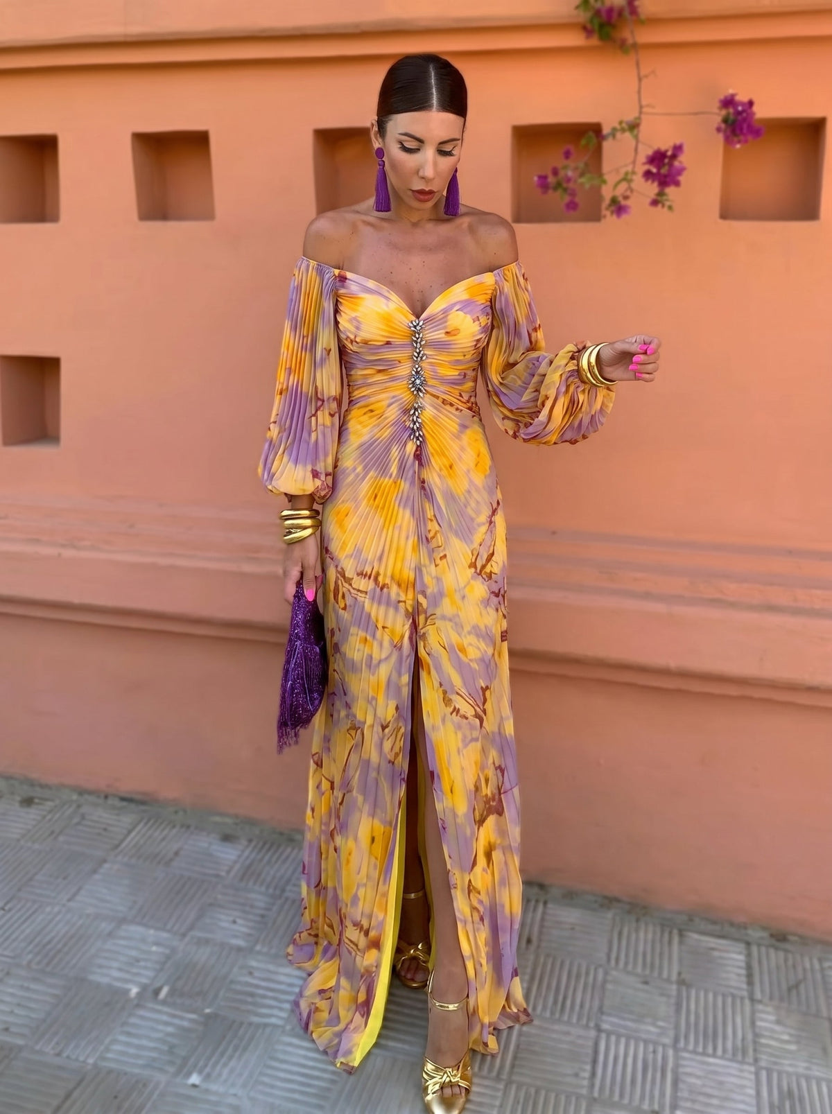 Christine — Elegant Dress with Deep Neckline