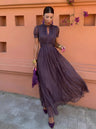 Ashley — Vintage Long Dress in Chiffon