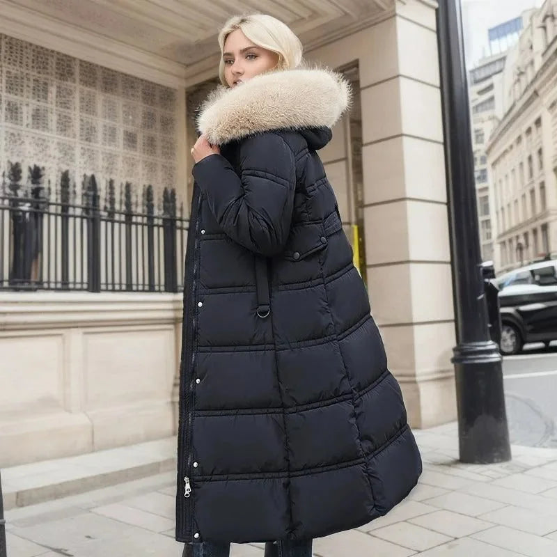 Winter Parka with Faux Fur Hood
