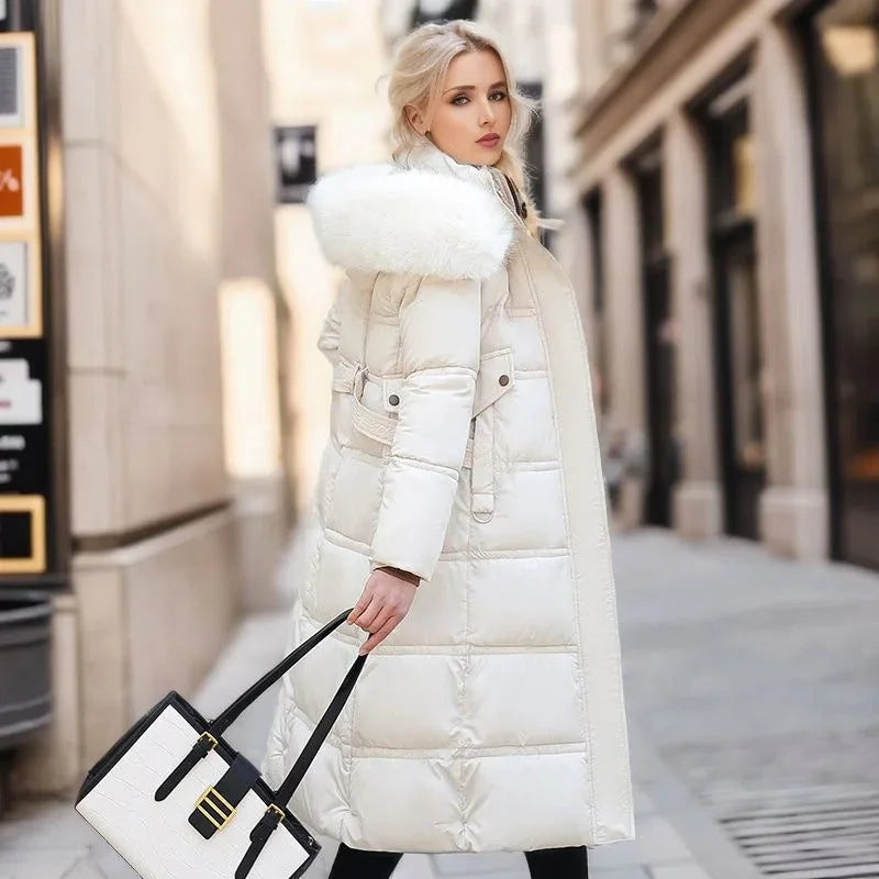 Winter Parka with Faux Fur Hood
