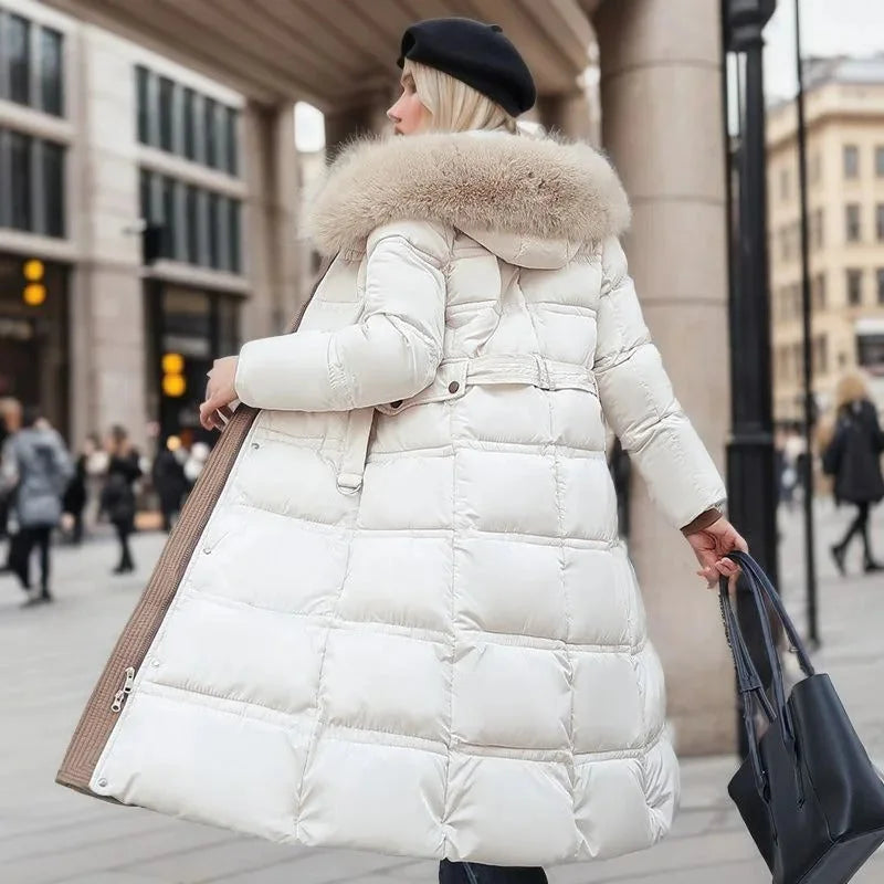 Winter Parka with Faux Fur Hood