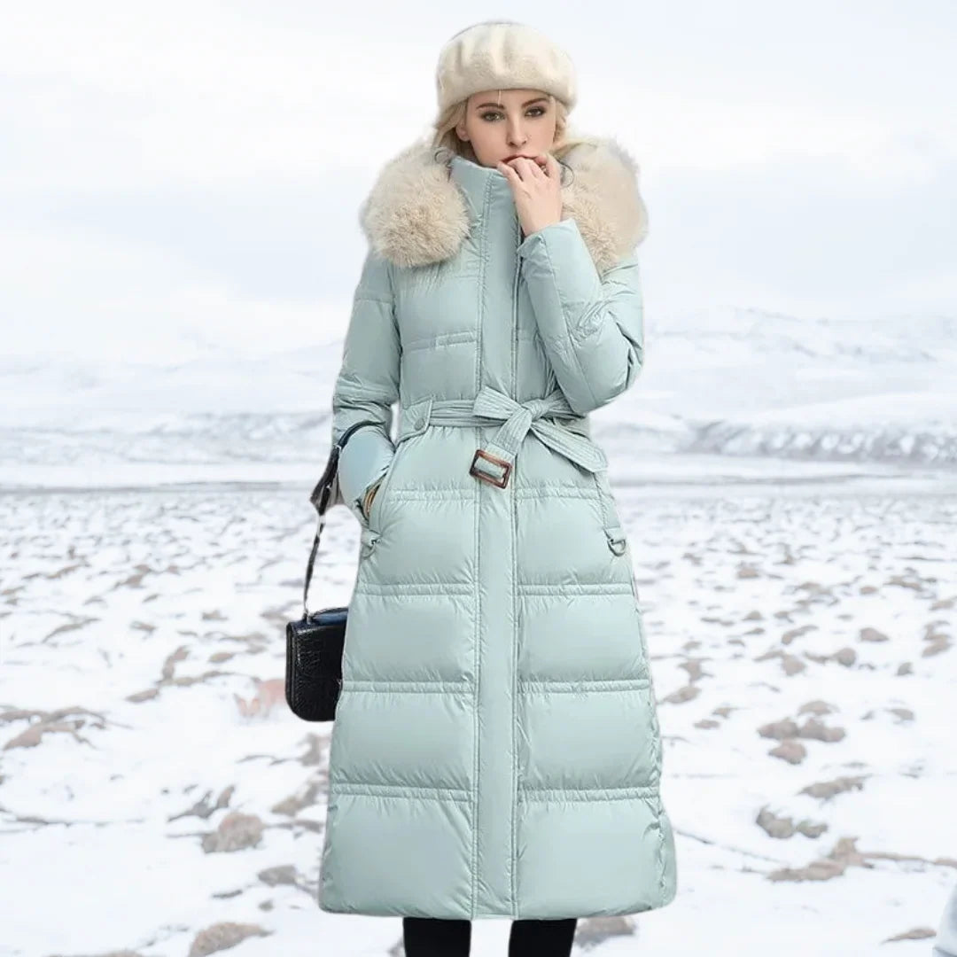 Winter Parka with Faux Fur Hood