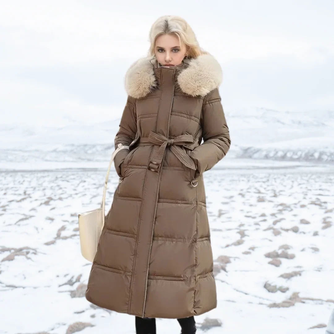 Winter Parka with Faux Fur Hood