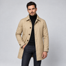 Men's Tailored Longline Coat with Button Front