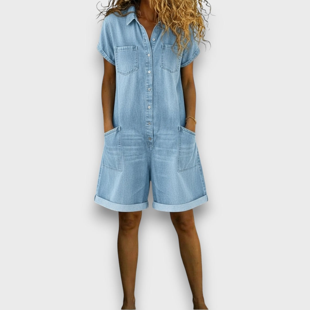 Joan | Vintage Short Denim Look Shorts