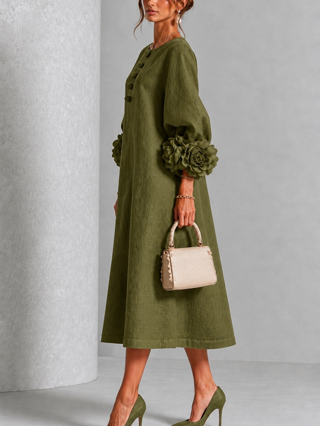 The Sybil Petal Midi Dress